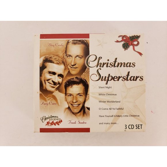 CD "Christmas Superstars" 3 CD Box Set, Biing Crosby, Perry Como, Frank Sinatra - Picture 1 of 4